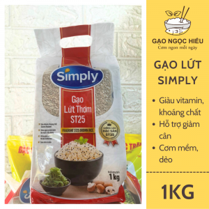 Gạo lứt thơm ST25 Simply (mềm, thơm) - 1KG
